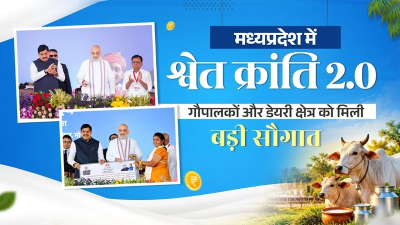मध्यप्रदेश में श्वेत क्रांति 2.0 | गोपालकों और डेयरी क्षेत्र को मिली बड़ी सौगात